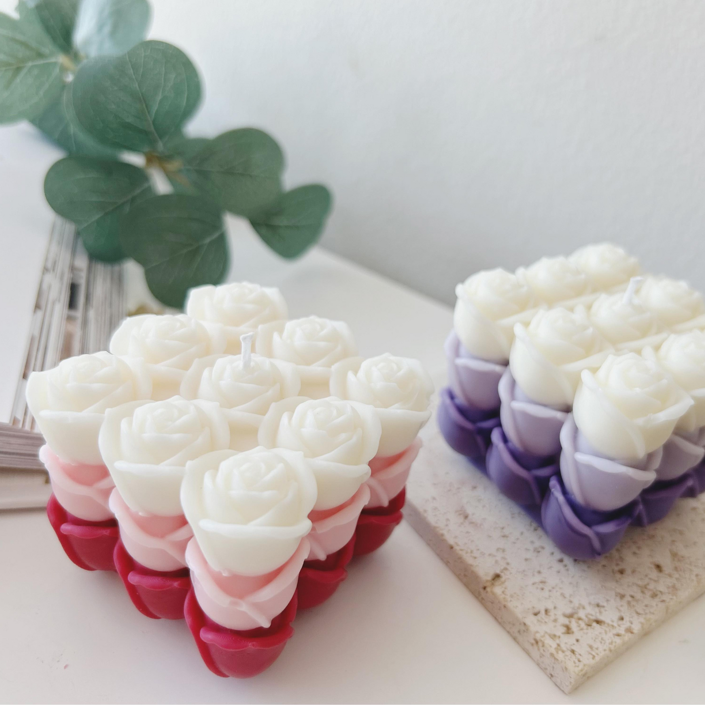 Flower Cube Candle